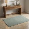 3' X 5' Green And Ivory Geometric Hand Hooked Area Rug