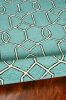 3' X 5' Green And Ivory Geometric Hand Hooked Area Rug