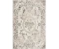 3' X 5' Gray And Tan Floral Distressed Area Rug