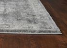 3' X 5' Gray And Light Gray Floral Medallion Area Rug