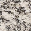 8' Ivory And Brown Floral Medallion Runner Rug