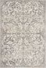 3' X 5' Ivory And Brown Floral Medallion Distressed Area Rug