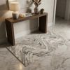 3' X 5' Gray And Tan Abstract Area Rug