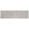 8' Ivory Shag Hand Woven Runner Rug