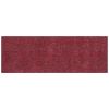8' Red Shag Hand Woven Runner Rug
