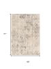 4' X 6' Gray And Ivory Diamond Area Rug