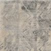 4' X 6' Gray And Ivory Diamond Area Rug