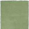 3' X 5' Green Shag Hand Woven Area Rug