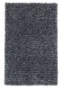 3' X 5' Black And White Shag Hand Woven Area Rug