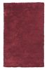 3' X 5' Red Shag Hand Woven Area Rug
