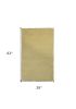 3' X 5' Canary Yellow Shag Hand Woven Area Rug