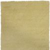 3' X 5' Canary Yellow Shag Hand Woven Area Rug