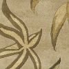 2' X 4' Sand And Beige Wool Botanical Leaves Hand Tufted Area Rug
