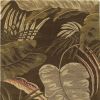 3' X 4' Brown And Beige Wool Botanical Leaves Hand Tufted Area Rug