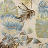 3' X 4' Ivory And Blue Wool Botanical Leaves Hand Tufted Area Rug