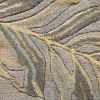 3' X 4' Gray And Taupe Wool Botanical Leaves Hand Tufted Area Rug