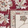 5' X 8' Ivory And Red Floral Medallion Area Rug