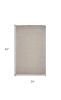 3' X 5' Beige And Gray Wool Chevron Hand Woven Area Rug