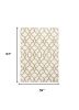 3' X 5' Beige and Ivory Area Rug