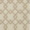 7' Ivory And Brown Wool Geometric Hand Tufted Runner Rug