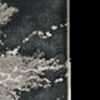 7' X 10' Silver And Black Abstract Area Rug