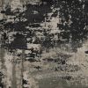 6' X 9' Black and Silver Area Rug
