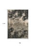 6' X 9' Black and Silver Area Rug