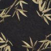 5' Black Green And Brown Wool Tropical Botanical Hand Tufted Round Rug