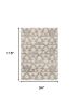 8' X 10' Ivory And Gray Geometric Area Rug
