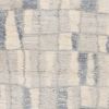 7' X 9' Ivory and Blue Area Rug