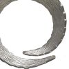 17" Black and Silver Marble and Aluminum Tabletop Sculpture