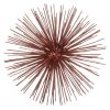 10" Red Iron Decorative Spiky Sphere Tabletop Sculpture