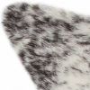 4' X 5' Black And White Faux Fur Animal Print Cowhide Washable Area Rug