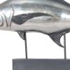 15" Silver Resin Hand Painted Figurine