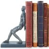 11" Dark Gray Resin Hand Painted Figurine