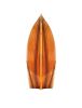 15" Brown Solid Wood Hand Painted Model Boat