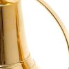 10" Gold Metal Hand Painted Figurine