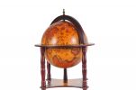 22" Walnut Solid Wood Game Hand Painted Tabletop Sculpture