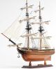 24" Brown Solid Wood Hand Painted Boat Model Boat