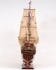 26" Brown Solid Wood Hand Painted Model Boat