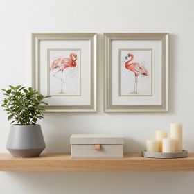 10" X 12" Champagne Gold Color Frame  Pink Showoff (Set Of 2)