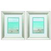 11" X 13" Brushed Silver Frame Sunday At The Shore (Set Of 2)