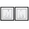 17" X 17" Silver Frame Poised Pose (Set Of 2)
