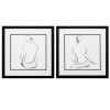 17" X 17" Silver Frame Poised Pose (Set Of 2)