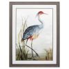 36" X 27" Brown Heron Framed Art