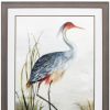 36" X 27" Brown Heron Framed Art