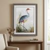 36" X 27" Brown Heron Framed Art