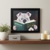 9" X 11" Black Acrylic Dog Wall Decor