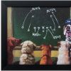 11" X 9" Black Frame Game Plan