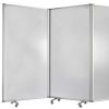71" Clear Iron Folding Six Panel Screen Room Divider
